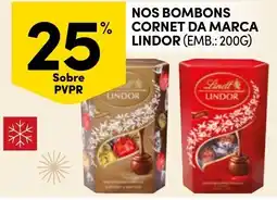 Continente Nos bombons cornet da marca lindor promoção