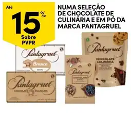 Continente Chocolate de culinária e em pó da marca pantagruel promoção