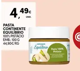 Continente Pasta continente equilíbrio 100% pistácio promoção