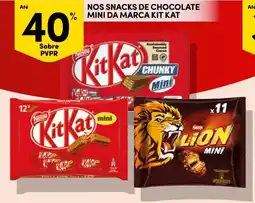 Continente nos snacks de chocolate mini da marca kit kat promoção