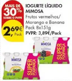 Pingo Doce Iogurte líquido mimosa promoção