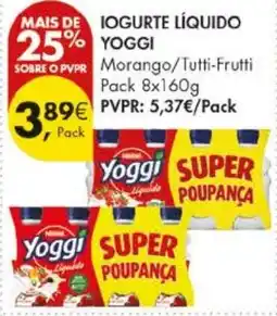 Pingo Doce Iogurte líquido yoggi promoção
