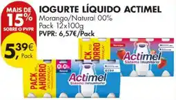 Pingo Doce Iogurte líquido actimel promoção