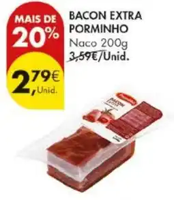 Pingo Doce Bacon extra porminho naco promoção