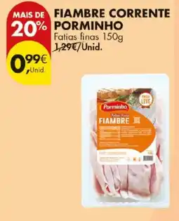 Pingo Doce Fiambre corrente porminho promoção