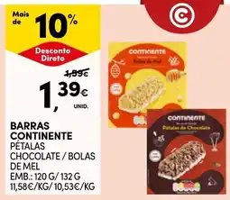 Continente Barras continente pétalas chocolate / bolas de mel promoção