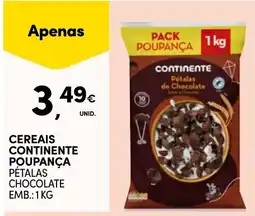 Continente Cereais continente poupança petalas chocolate promoção