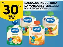 Continente Saquetas de fruta da marca Nestlé promoção