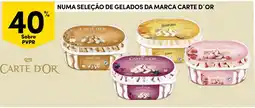 Continente Carte d'Or numa seleção de gelados da marca Carte d'Or promoção