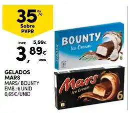 Continente Gelados mars mars/ bounty promoção