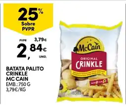 Continente batata palito crinkle mc cain promoção