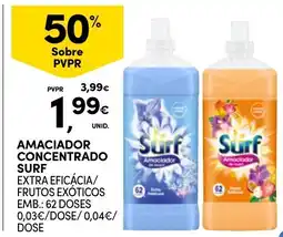 Continente Amaciador concentrado surf promoção