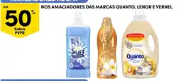 Continente Amaciadores das marcas quanto, lenor e vernel promoção
