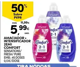 Continente Amaciador + intensificador comfort promoção
