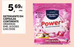 Continente Detergente em cápsulas continente orquídeas promoção