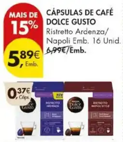 Pingo Doce Cápsulas de café dolce gusto promoção