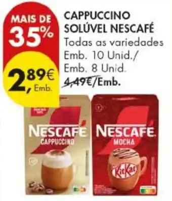 Cappuccino solúvel nescafé