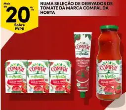 Continente compal da horta polpa de tomate promoção
