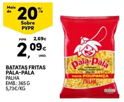 Continente Batatas fritas pala-pala palha promoção