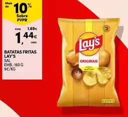 Continente batatas fritas lay's sal promoção