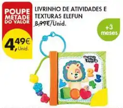 Pingo Doce Livrinho de atividades e texturas elefun promoção