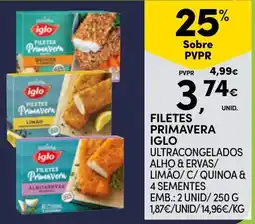 Continente filetes primavera iglo promoção
