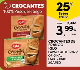 Continente Crocantes de frango iglo promoção