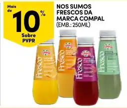 Continente Frescos da marca compal promoção