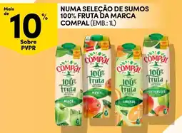 Continente Compal 100% Fruta promoção