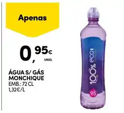 Continente Água s/ gás monchique promoção