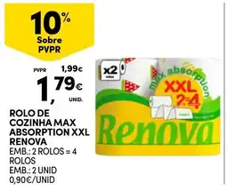 Continente Rolo de cozinha max absorption xxl renova promoção