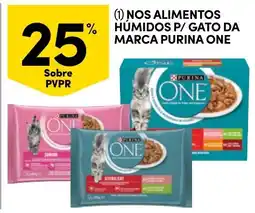 Continente Nos alimentos humidos p/ gato da marca purina one promoção
