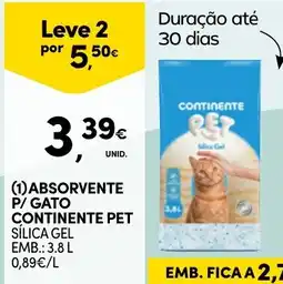 Continente Absorvente p/ gato continente pet promoção
