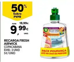 Continente Recarga fresh airwick copacabana promoção
