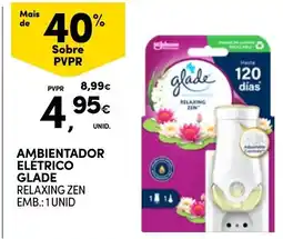 Continente ambientador elétrico glade relaxing zen promoção