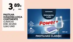 Continente Pastilha máquina loiça continente classic promoção