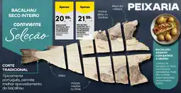 Continente Bacalhau seco inteiro promoção