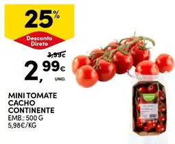 Continente Mini tomate cacho continente promoção