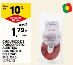 Continente Chouriço de porco preto alentejo continente seleção promoção