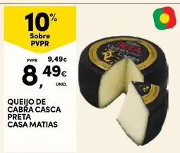 Continente Queijo de cabra casca preta casa matias promoção