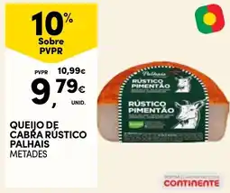 Continente Queijo de cabra rustic palhais metades promoção