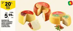Continente Queijo de vaca curado meio gordo/pimentão castelões promoção