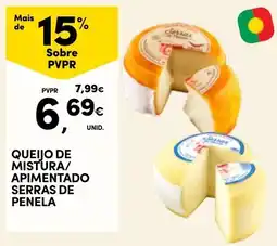 Continente Queijo de mistura/apimentado serras de penela promoção