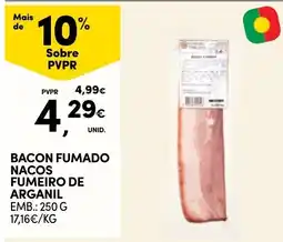 Continente Bacon fumado nacos fumheiro de arganil promoção