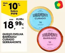 Continente Queijo ovelha barrado/curado serramonte promoção