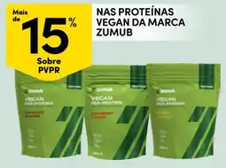 Continente nas proteínas vegan da marca zumub promoção