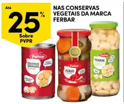 Continente Conservas vegetais da marca Ferbar promoção