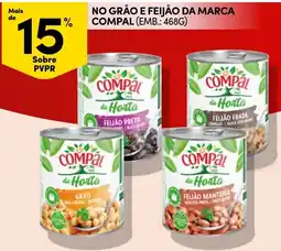 Continente Grão e feijão da marca compal promoção