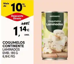 Continente Cogumelos continente laminados promoção