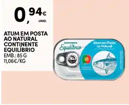 Continente Atum em posta ao natural continente equilíbrio promoção